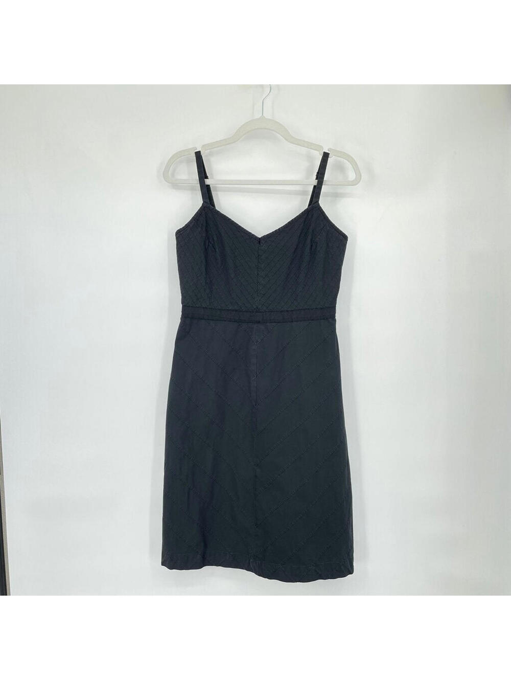 Women's Gap Pintucked Cotton Sundress Black Dress 10